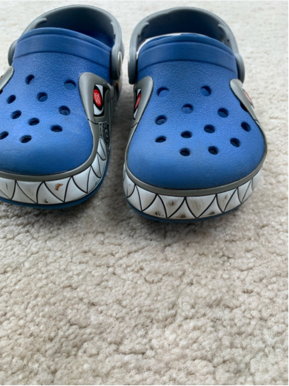 Crocs Toddler Size 9 Robo Shark Slip On Clog Sandals - Picture 3 of 7